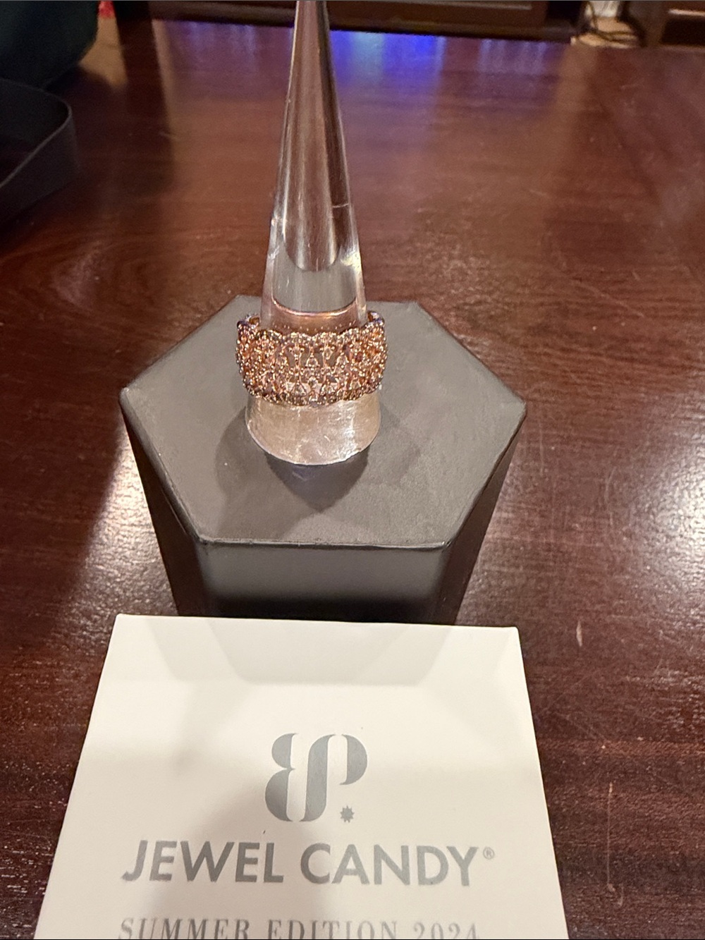 Rose Gold and CZ band